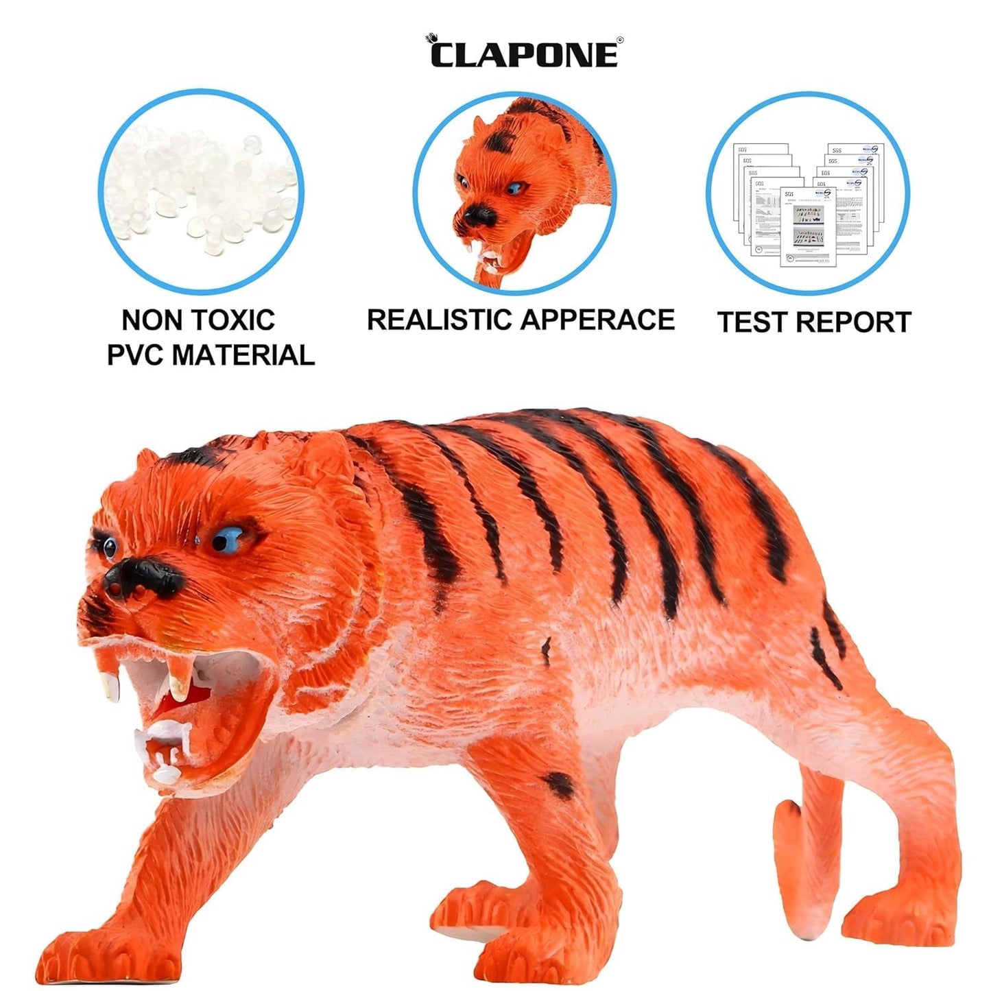 12 PCS Unbreakable Animal Toys Set for Kids – Jungle & Farm Fun