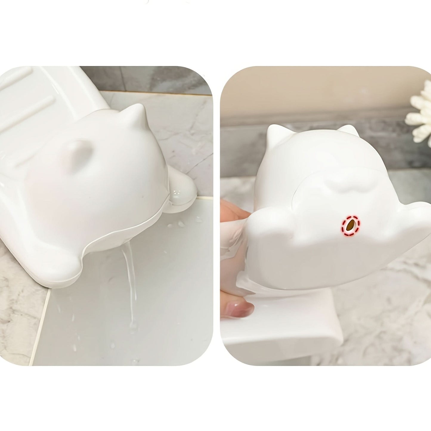 BUY 1 GET 1 FREE - Cat-Shaped Soap Dishes – Self-Draining Plastic Soap Holders