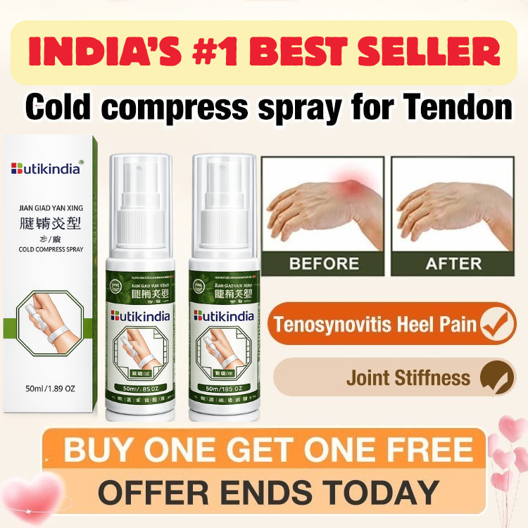 BUTIKINDIA Fast Acting Tenosynovitis & Heel Pain Spray – Joint, Muscle & Finger Relief | BUY 1 GET 1 FREE Offer