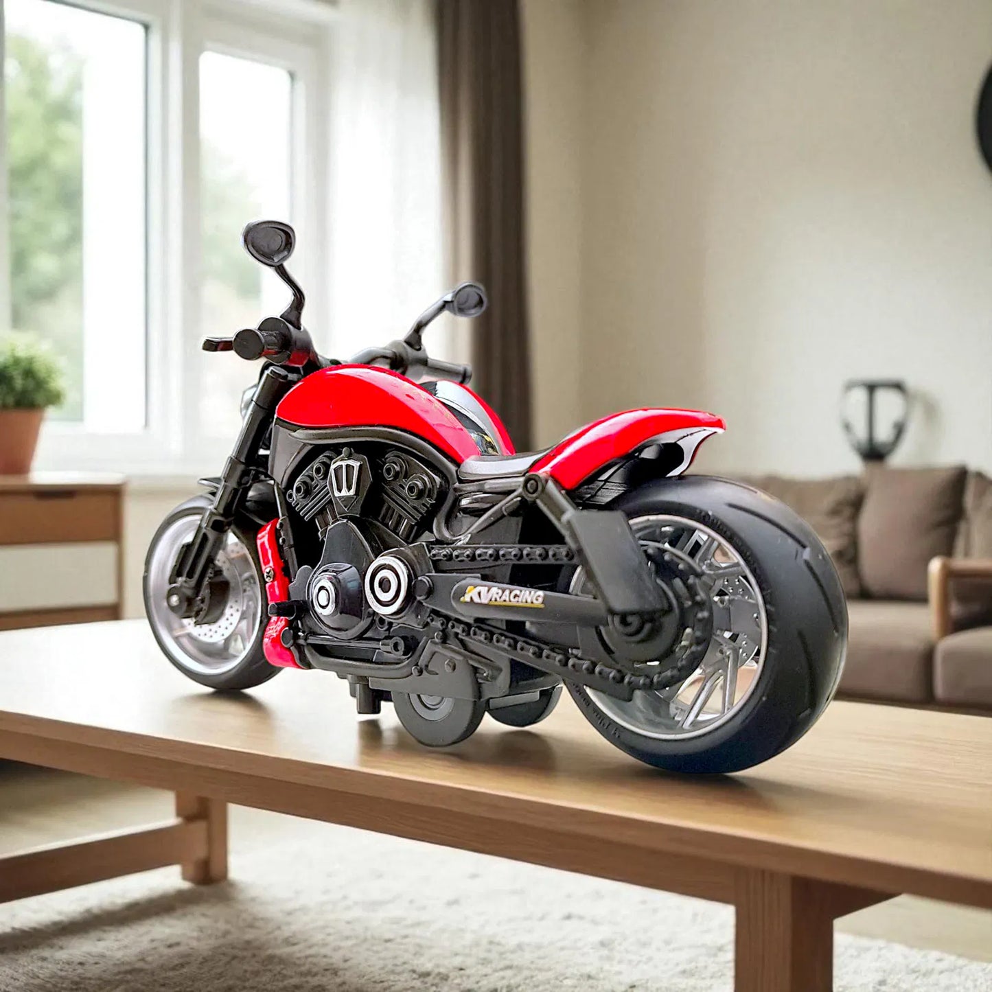 Die-Cast Retro Motorcycle Toy – Durable Collectible Model for Kids, Boys’ Gifts, Desktop & Car Decor