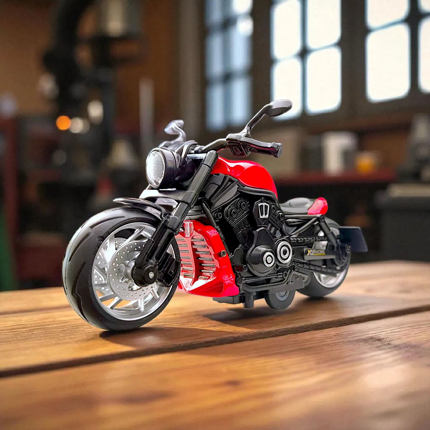 Die-Cast Retro Motorcycle Toy – Durable Collectible Model for Kids, Boys’ Gifts, Desktop & Car Decor
