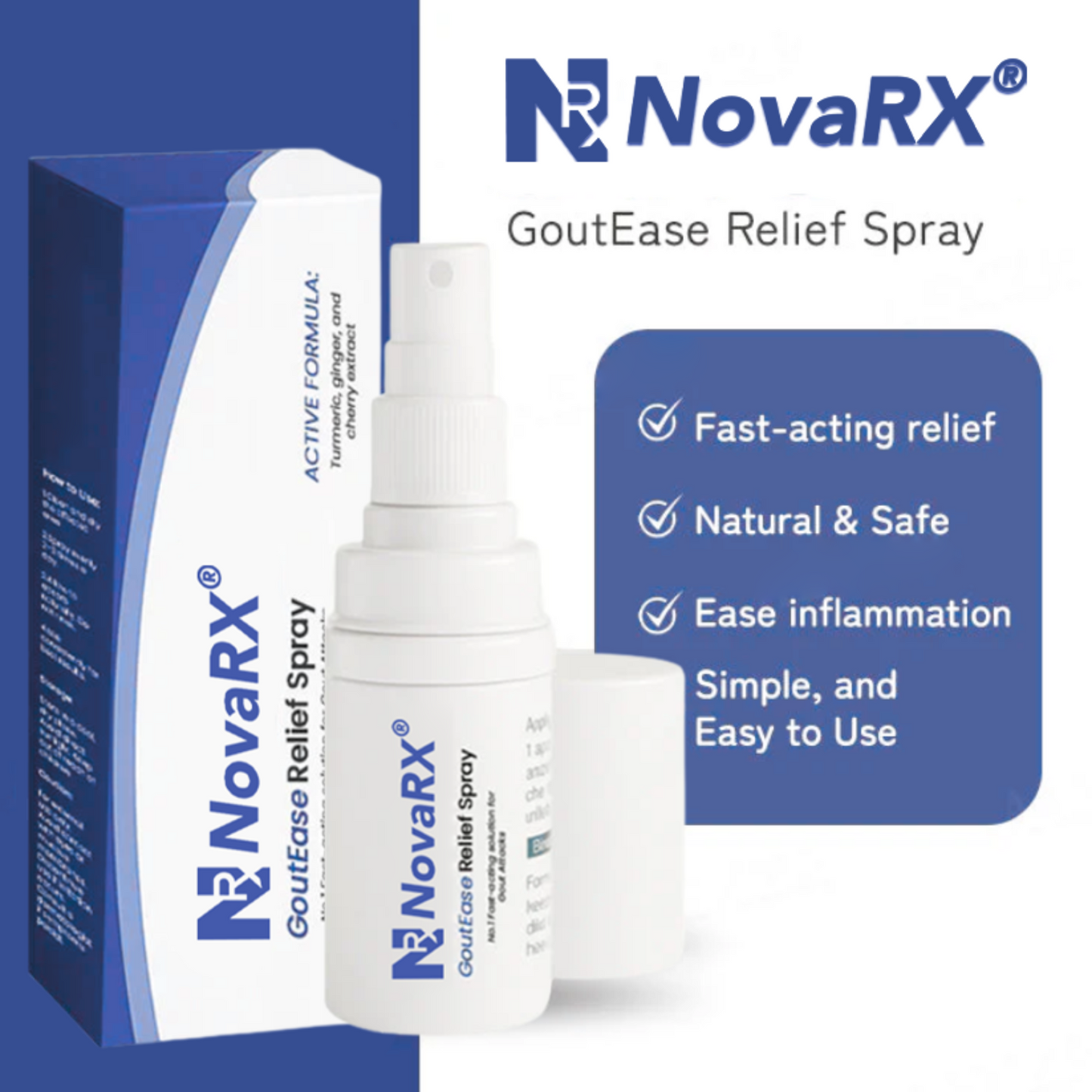 NoveRX GoutEase Relief Spray