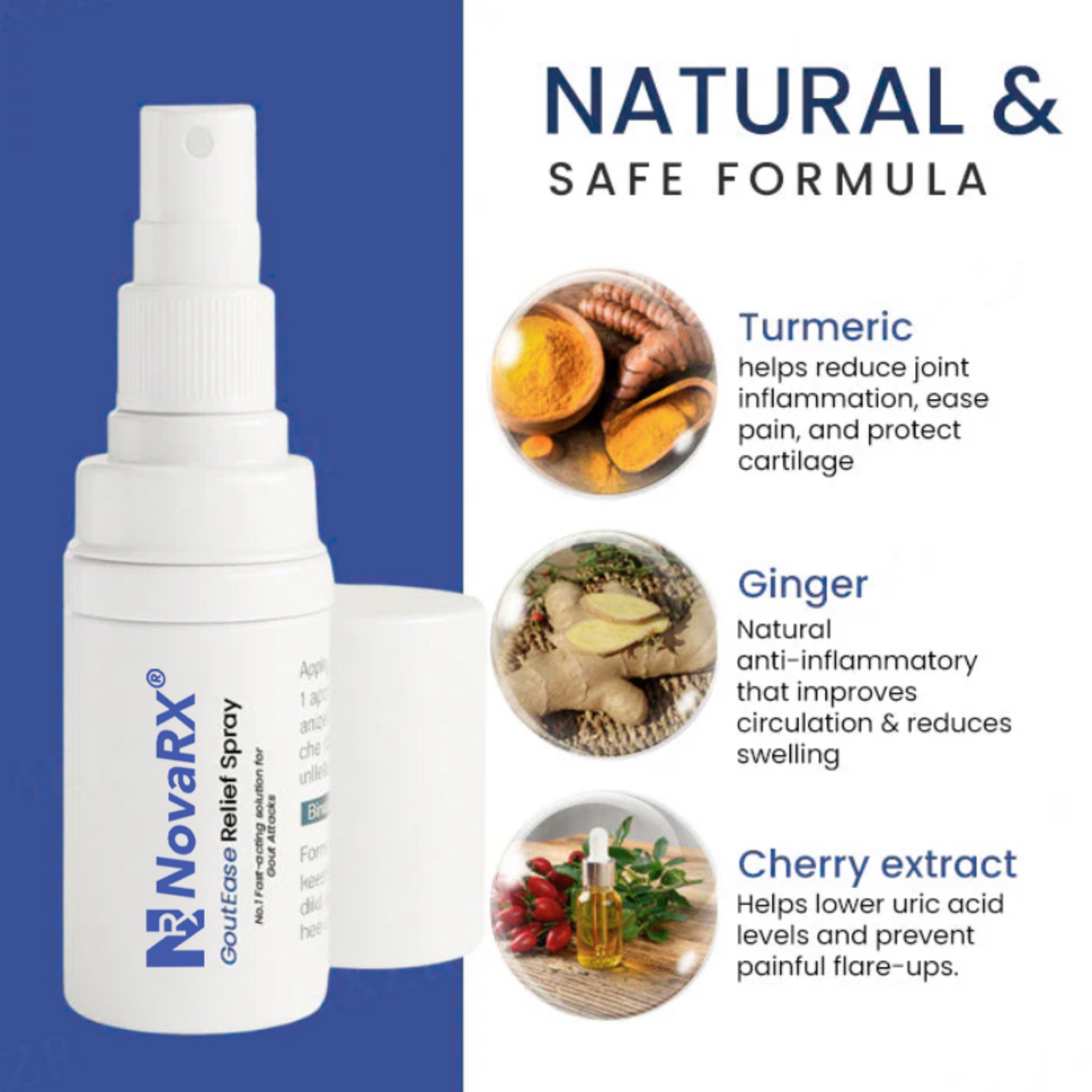 NoveRX GoutEase Relief Spray