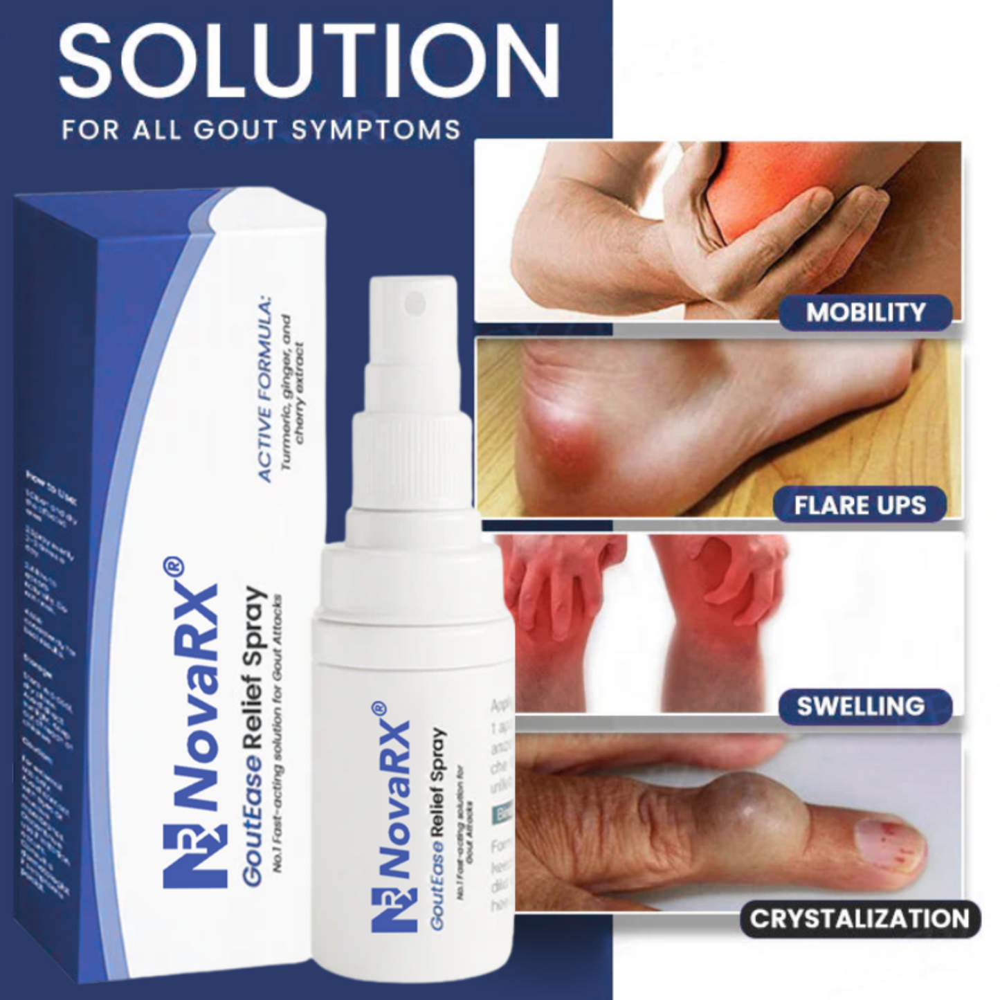 NoveRX GoutEase Relief Spray