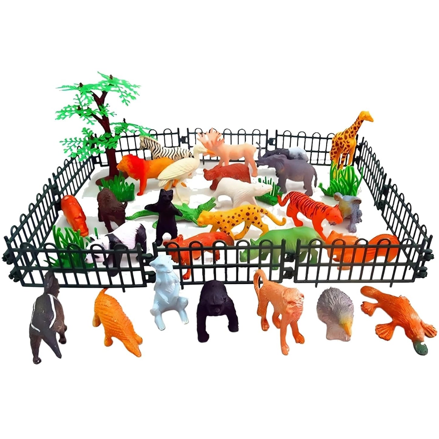 12 PCS Unbreakable Animal Toys Set for Kids – Jungle & Farm Fun