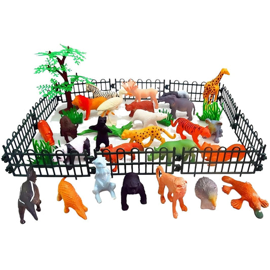 12 PCS Unbreakable Animal Toys Set for Kids – Jungle & Farm Fun