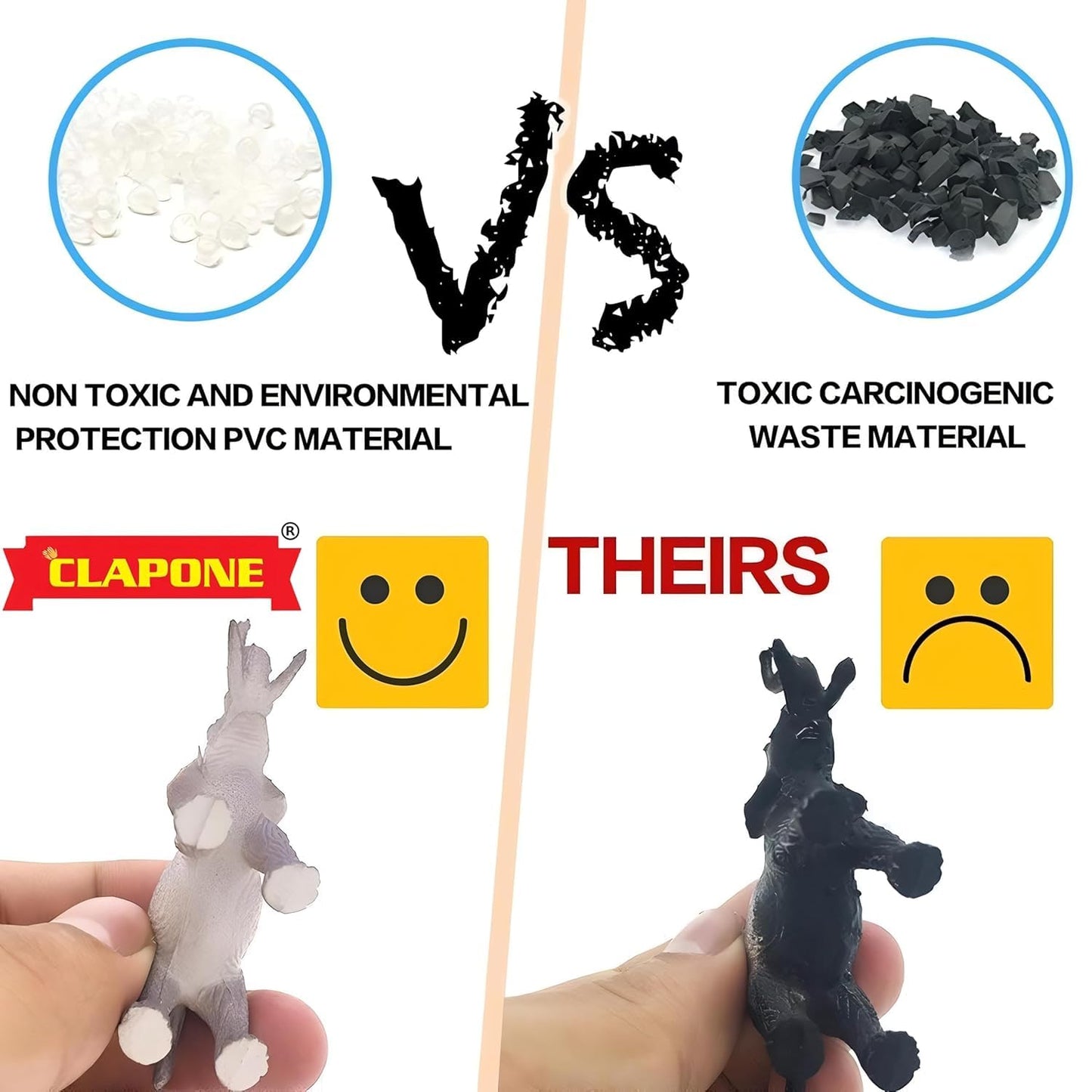 12 PCS Unbreakable Animal Toys Set for Kids – Jungle & Farm Fun