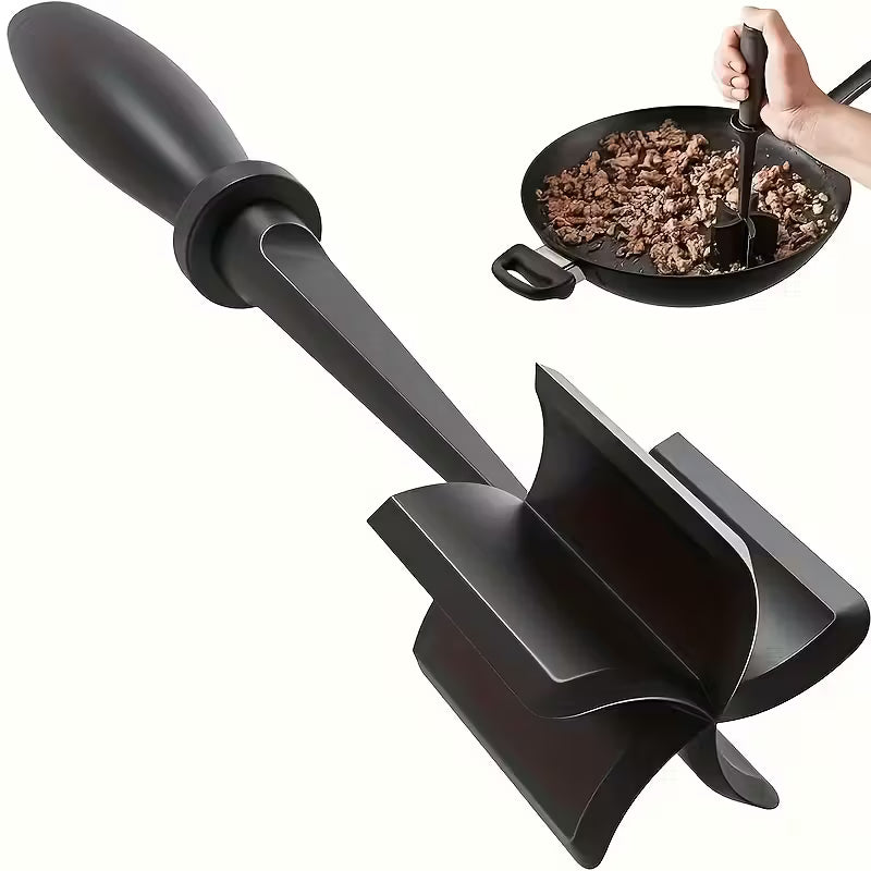 Professional Meat Chopper & Potato Masher – BPA-Free Heat Resistant Nylon Burger Grinder Tool