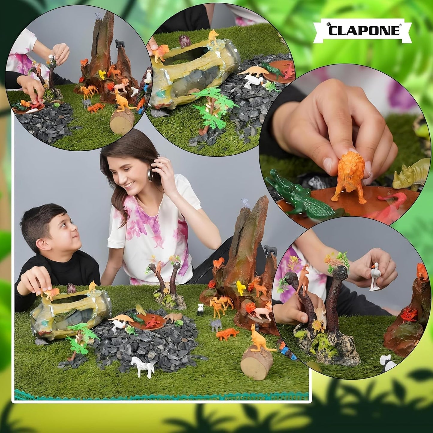 12 PCS Unbreakable Animal Toys Set for Kids – Jungle & Farm Fun