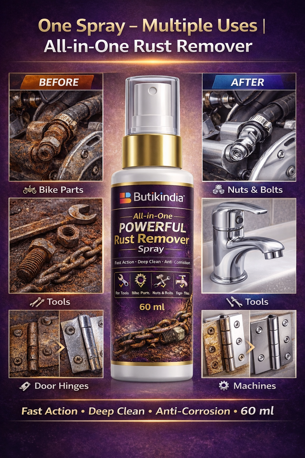 🥳2026 HOT SALE🥳💞50K+ SOLD!🚗💰 Pro-Grade Results, DIY Simplicity. Easy-Use Rust Remover for Car & Home – Act Before Time Runs Out! 🌿 🎨