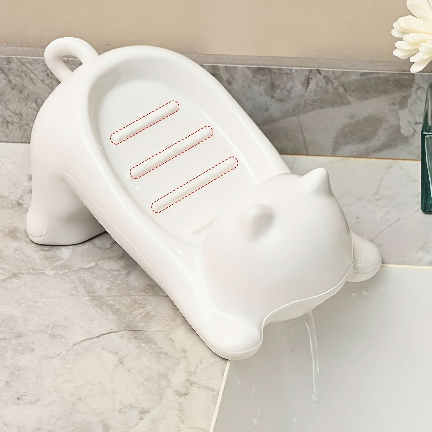 BUY 1 GET 1 FREE - Cat-Shaped Soap Dishes – Self-Draining Plastic Soap Holders