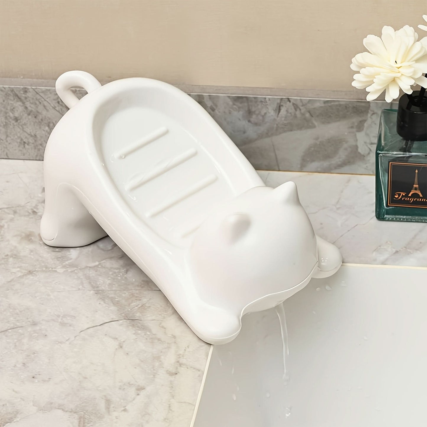 BUY 1 GET 1 FREE - Cat-Shaped Soap Dishes – Self-Draining Plastic Soap Holders